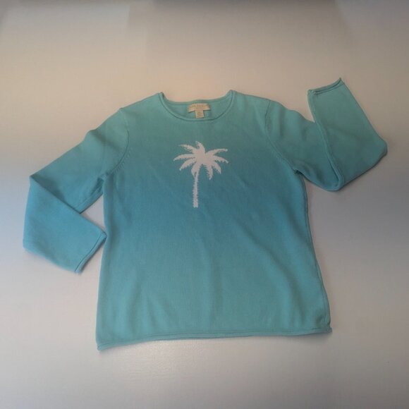 Appleseed's Petites Size Small Teal Sweater - Picture 1 of 10